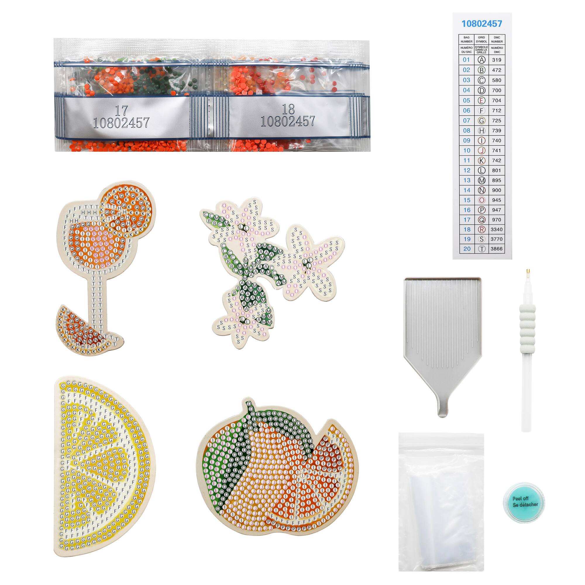 Citrus Diamond Art Magnet Kit by Make Market®